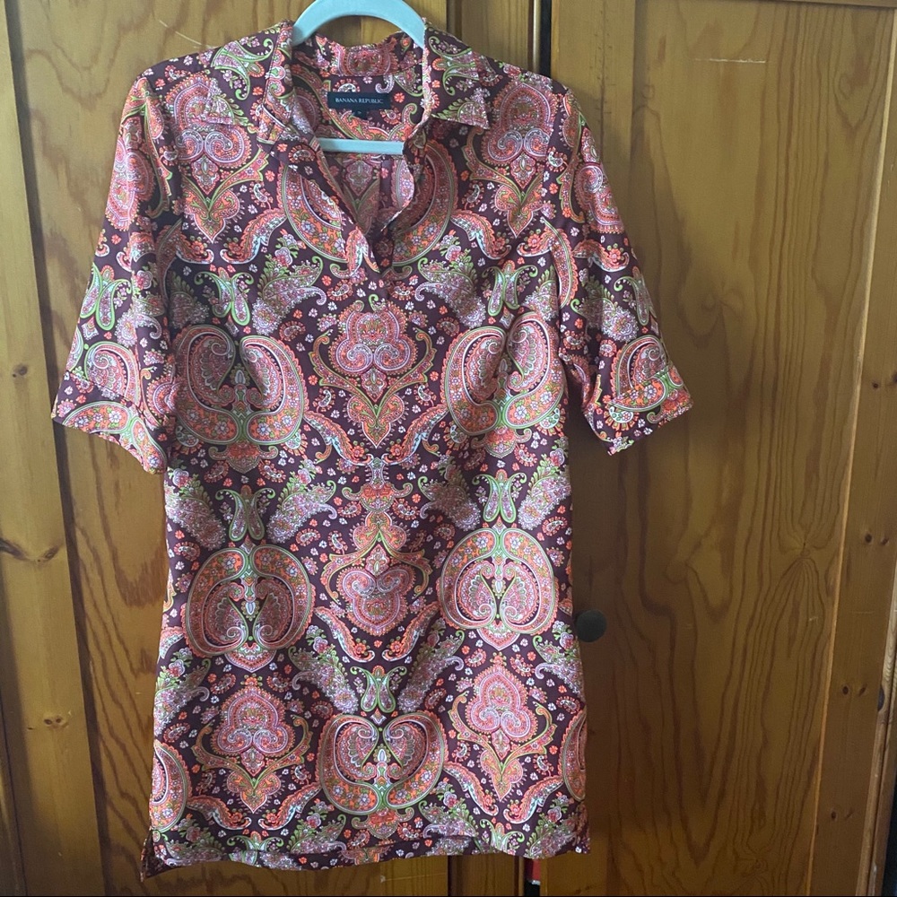 Groovy 60s style Banana Republic Mini Shirt Dress